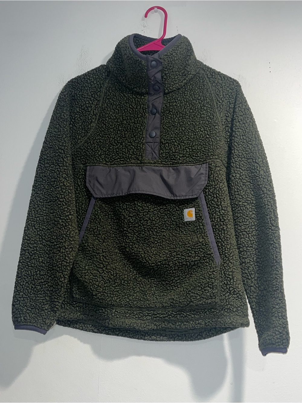 CARHARTT Relaxed fit pullover Sherpa fleece